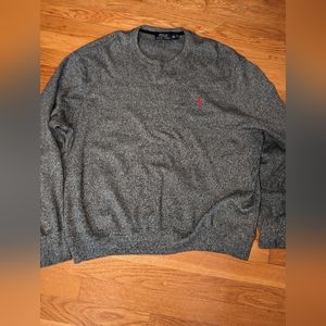 Ralph Lauren Polo Grey/black crewneck sweater